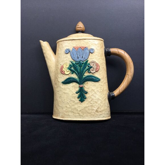 Vintage Home Interiors Kitchen Wall Decor Coffee Pot Kettle Skillet - Set of 3 - Picture 9 of 16